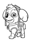 Paw Patrol kleurplaat 1